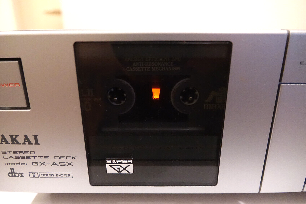Akai GX-A5X Audio Cassette Player Silver Made in Japan Tested