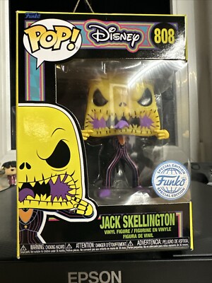 Funko Pop Disney Nightmare before Christmas  Jack Skellington Scary Face 808