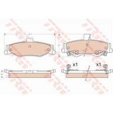 TRW Bremsbeläge GDB3570 Bremsklötze für Chevrolet Camaro Convertible