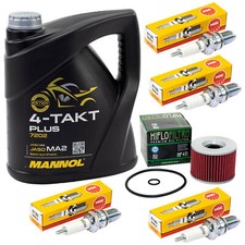 Ispezione per Kawasaki Z 400 J Z 500 B Z 550 C D Kit Olio 4L Filtro Olio Candele