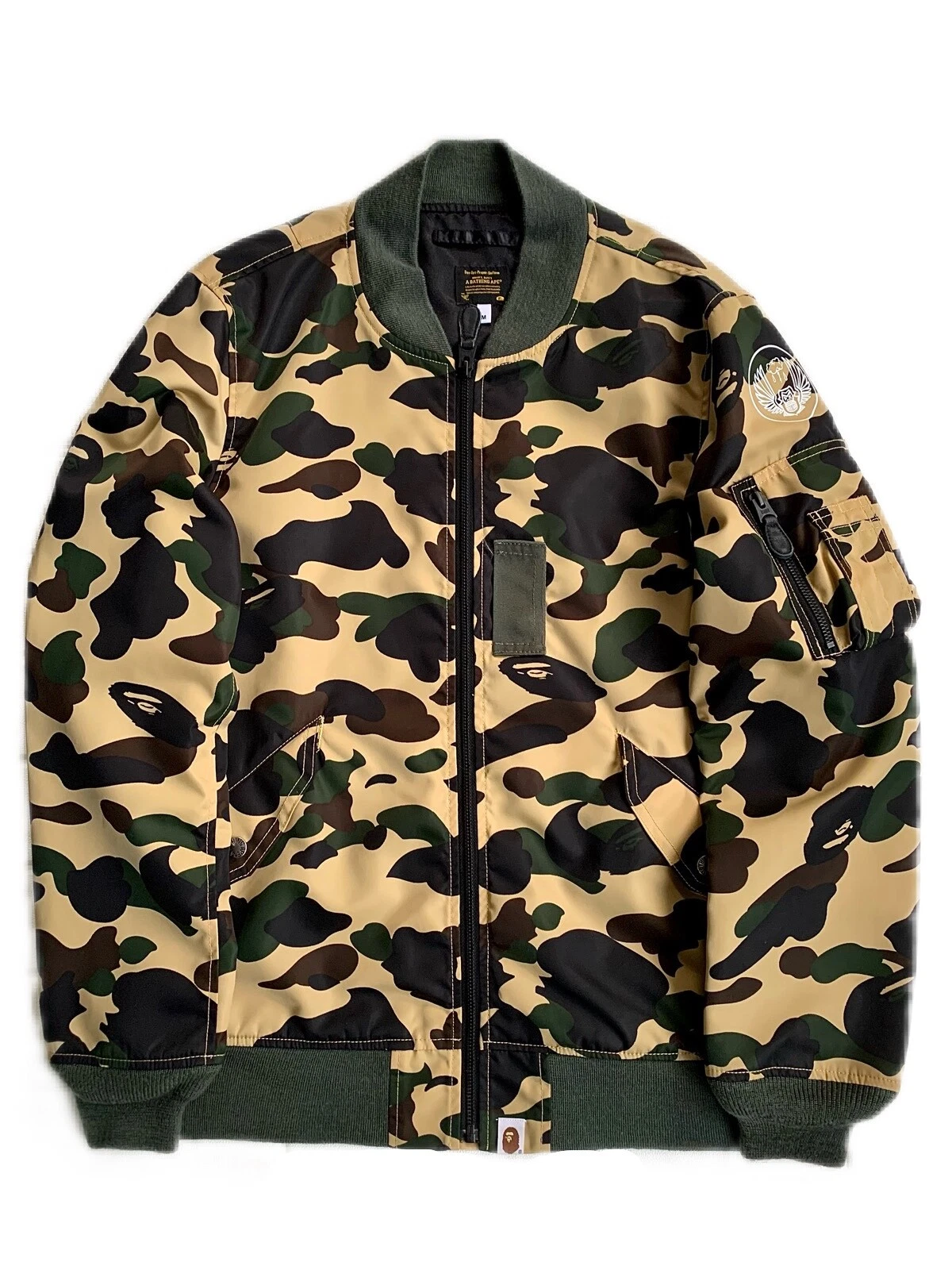 A BATHING APE (BAPE) Giacca volante mimetica Bape A Bathing Ape MA 1
