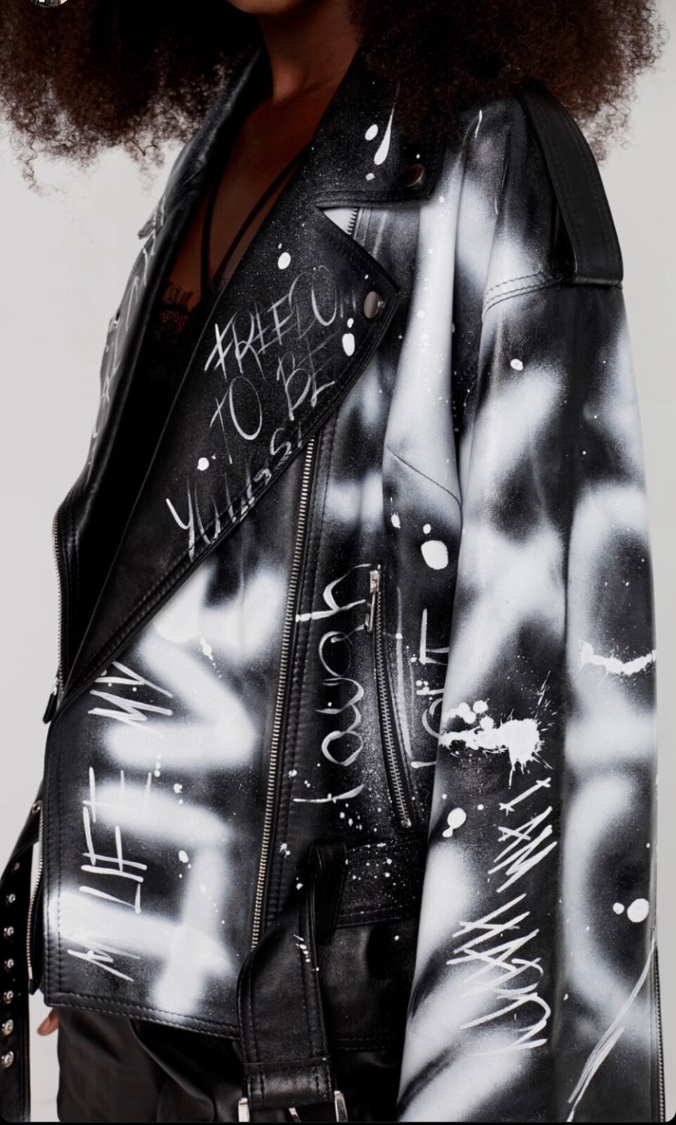 women genuine leather jacket small (any size available on pre-order) image 2