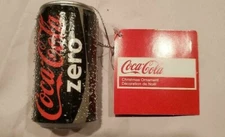 COKE ZERO FROSTED CAN CHRISTMAS ORNAMENT