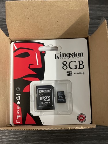 Kingston 25 Units 8GB MicroSDHC Class 4 Micro  SD Card SDC4/8GB with Adapter - Photo 1 sur 4