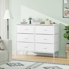 6 Drawers Dresser for Bedroom Storage Organizer Units, Assemble Tools Include