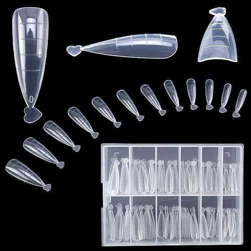 120pc Stiletto Dual Forms Nail Tips Mould POPPITS Poly Gel Building Mold Duo - Bild 4 von 7