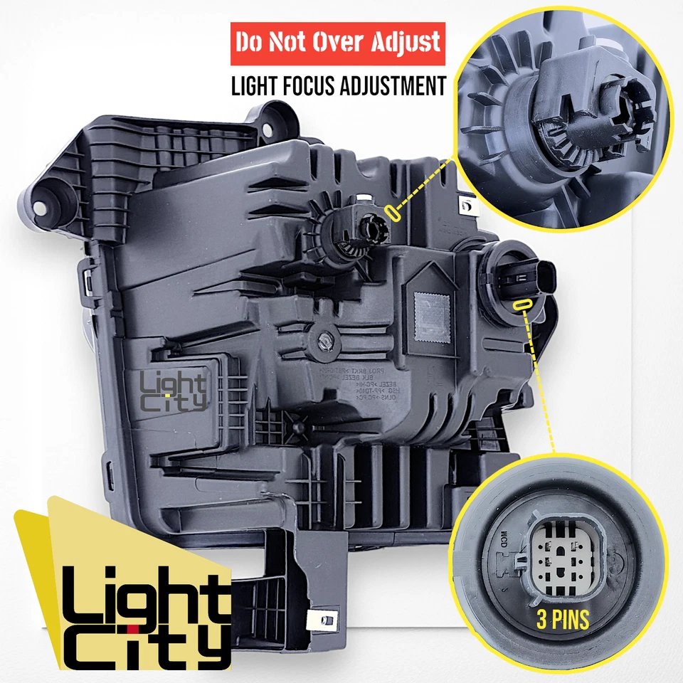 [LED completo] Para Chevy Blazer 2023-2024 Proyector de pasajeros Faro negro Derecha Foto 3 de 4