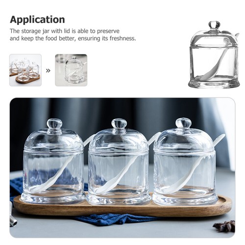 Jam Jar Home Supplies Storage Holder Storage Container Kitchen Salt Jar - Picture 2 of 12