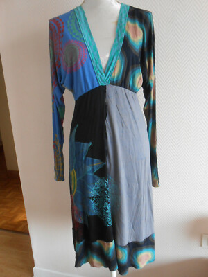 Robe Colorée Occasion DESIGUAL - Taille M Ou 38, En Très Bon état