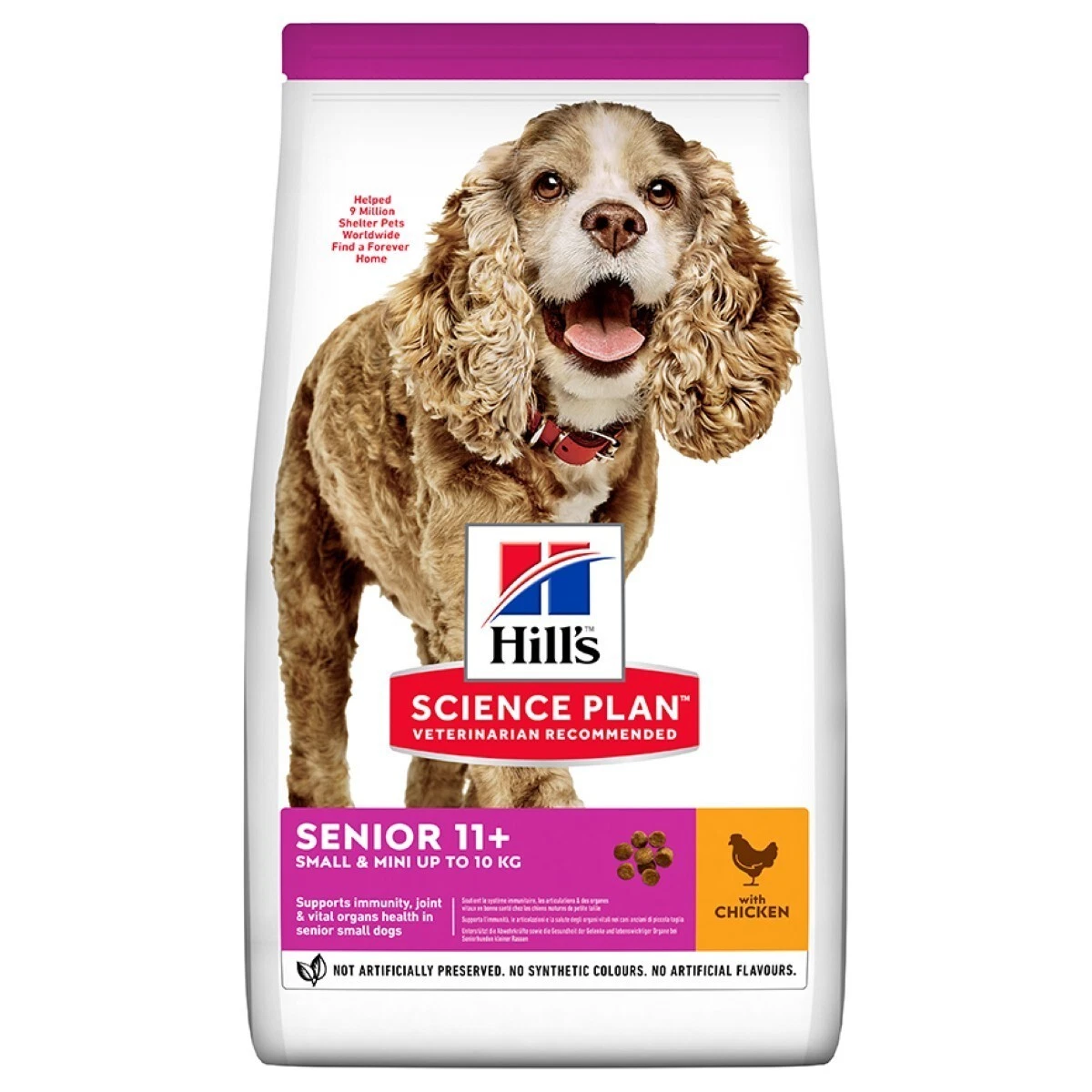 Hills Science Plan Senior 11+ Small & Mini Breed Dry Dog Food (Chicken) 1.5Kg