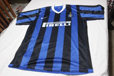 T-Shirt Von Fußball Der Inter Milan Marke Nike Größe M Werbung Reklame Pirelli