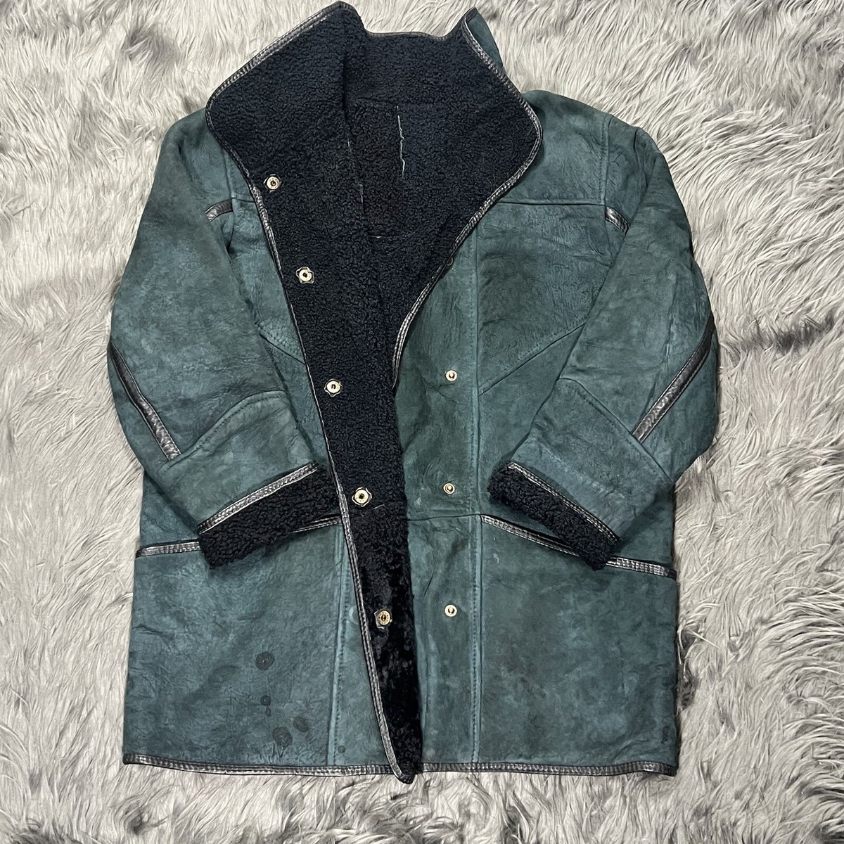 Skin Deep New Zealand Women's Jacket Coat Handmade Sheepskin Green