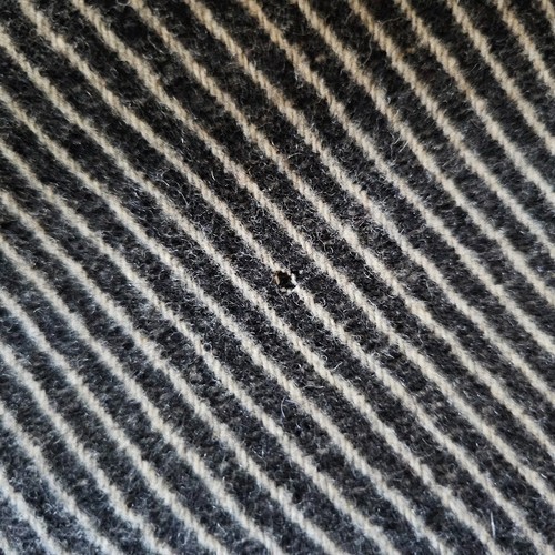 Vtg 40s 50s Volup Tweed Stripe Wool Opera Full Sweep Swing Formal Long Coat L/XL - Picture 10 of 11
