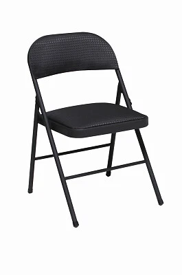 Cosco 14 995 JBD4 Deluxe Folding Chair Padded Seat Back Black