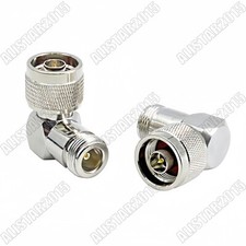 N Male Plug to N Female Jack RF Right Angle Adapter N-N Type 90 Degree Connector
