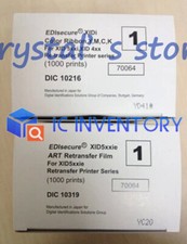 EDIsecure DIC10216 + DIC10319 YMCK Color Ribbon ART Retransfer Film XID8300