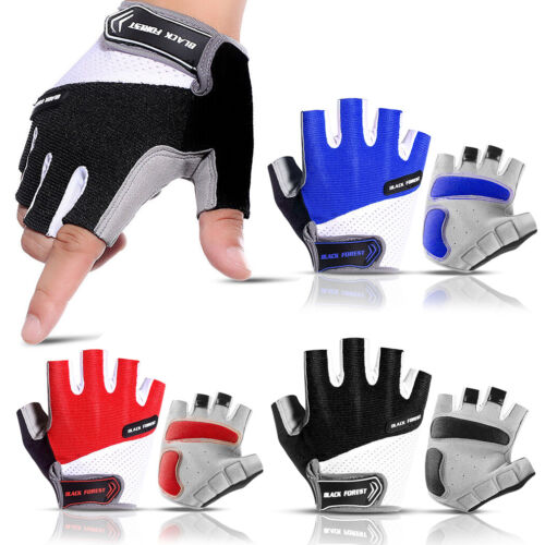 Cycling Fingerless Gloves Motorcycle MTB Bike Gloves Half Finger Biking Gloves - Picture 1 of 12