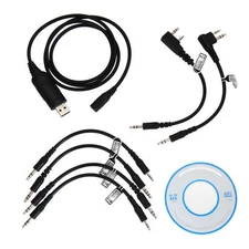 6 in 1 USB Programming Cable for Motorola VL130 MAG ONE A8 A6 A10 BPR40 MP300