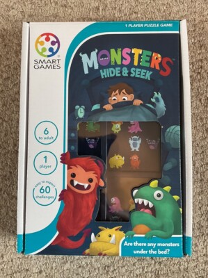 Smart Games Monsters Hide & Seek Puzzle Reisespiel - 60 Herausforderungen. Alter 6+. Sehr guter Zustand