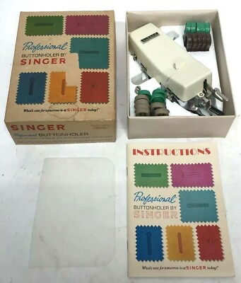 SINGER Professional Buttonholer model 381116 for slant-needle zig-zag W/ Manual