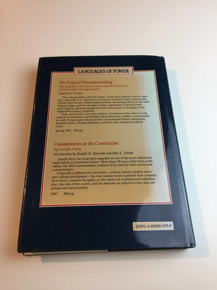 Languages of Power A Source Book of Early American Constitutional History - Image 3 of 4