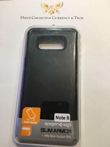 Spigen Slim Armor For Samsung Galaxy Note 8 - Black - Foto 1 di 2
