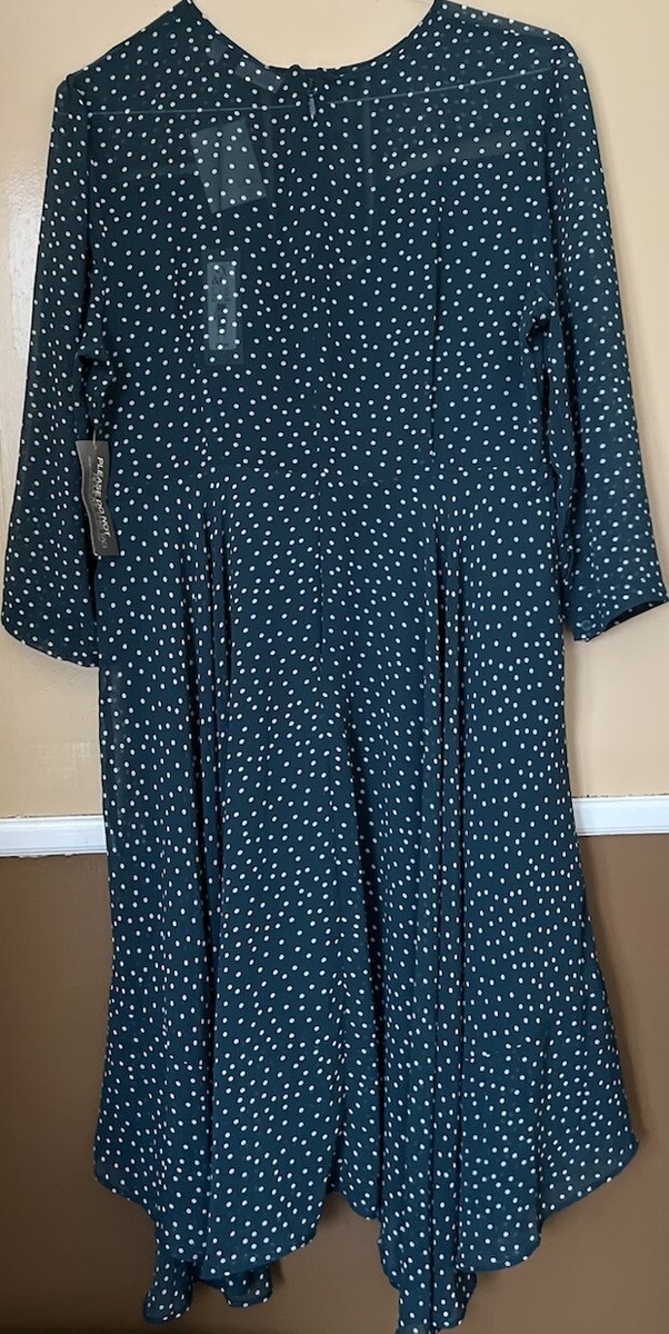 eva mendes green polka dot dress La Donna Dress main image 0