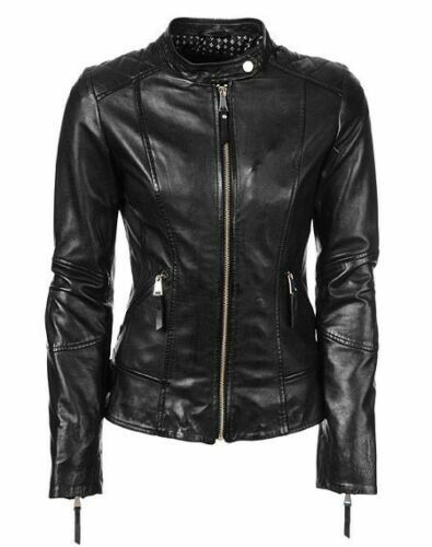 Veste En Cuir De Buffle Rocky Mountain – Noire, Taille 2XL, Style Motard, Comme Neuve