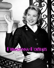 GRACE KELLY 8X10 Lab Photo Sept. 4, 1955 Candid Glamour Actress Portrait