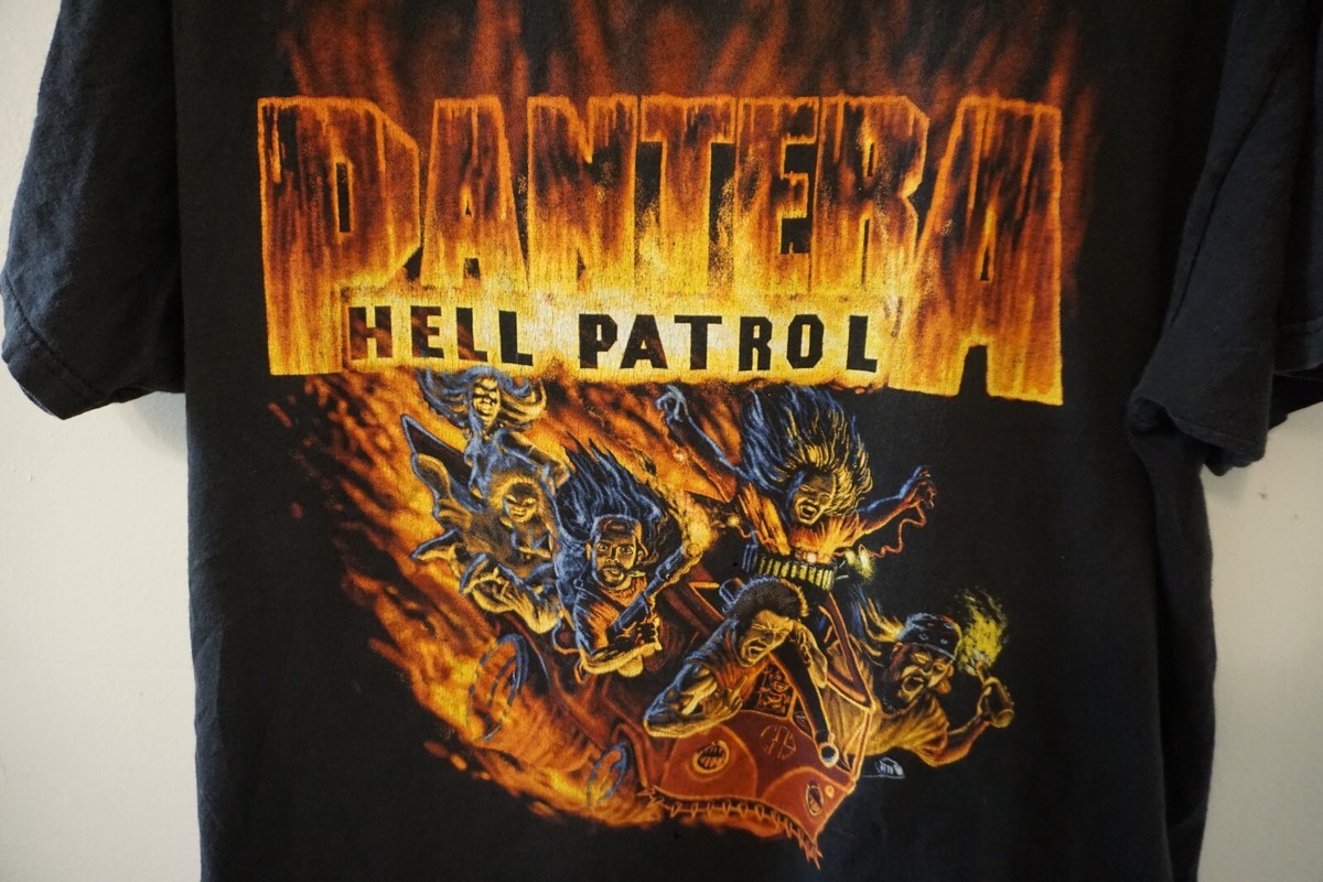 【激レア】ヴィンテージ PANTERA HELL PATROL Tシャツ Vintage Pantera Hell Patrol Hanes T Shirt Mens Large Heavy
