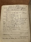 Wwi Us Army Soldiers Individual Pay Record Book May 11 1917 Soldier No . 1834