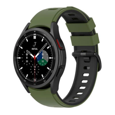 For Samsung Galaxy Watch 4/5/6/7 40 44mm Classic 42 46 Silicone Sport Band Strap