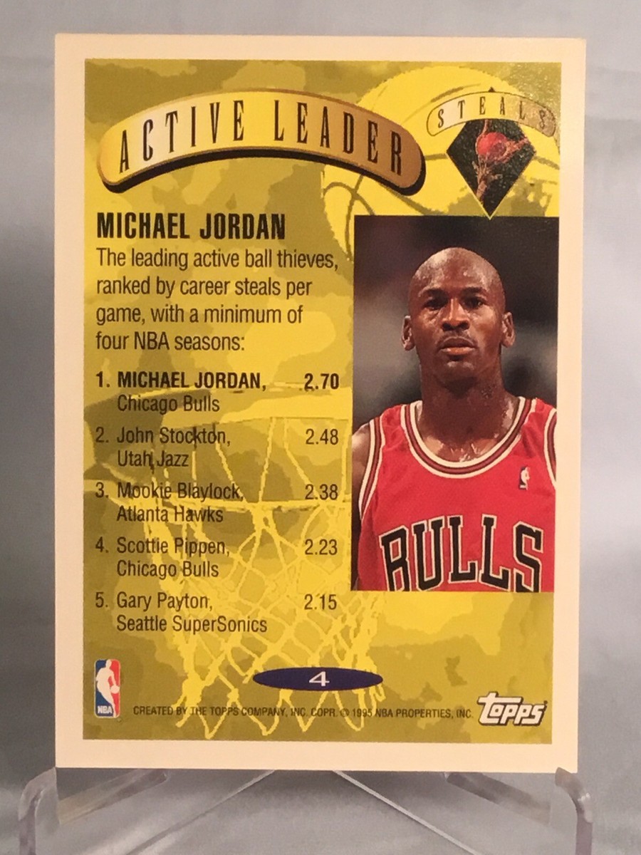 レア ARIOLA MEETING 1995 ～特典ポストカード 1995-96 Topps Michael Jordan Active Leader Steals Card #4 | eBay