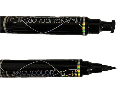 Anglicolor Eyeliner mit Stempel wasserdichter schwarzer Eyeliner 10mm 2 Stifte