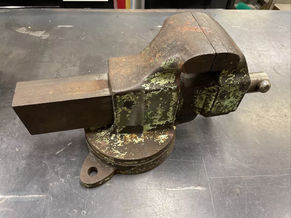 Vintage Morgan Vise Company 140 Bench Vise 4