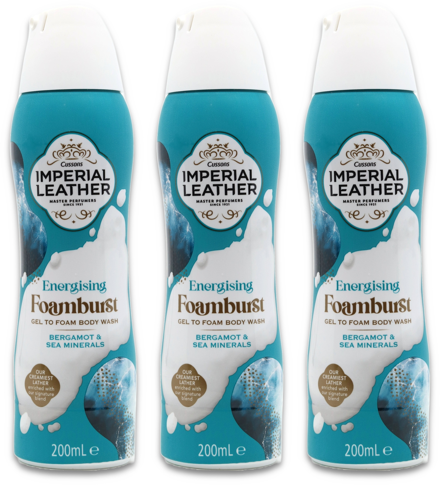 1 x Imperial Leather Energising Foamburst Bergamot & Sea Minerals 200ml - Image 3