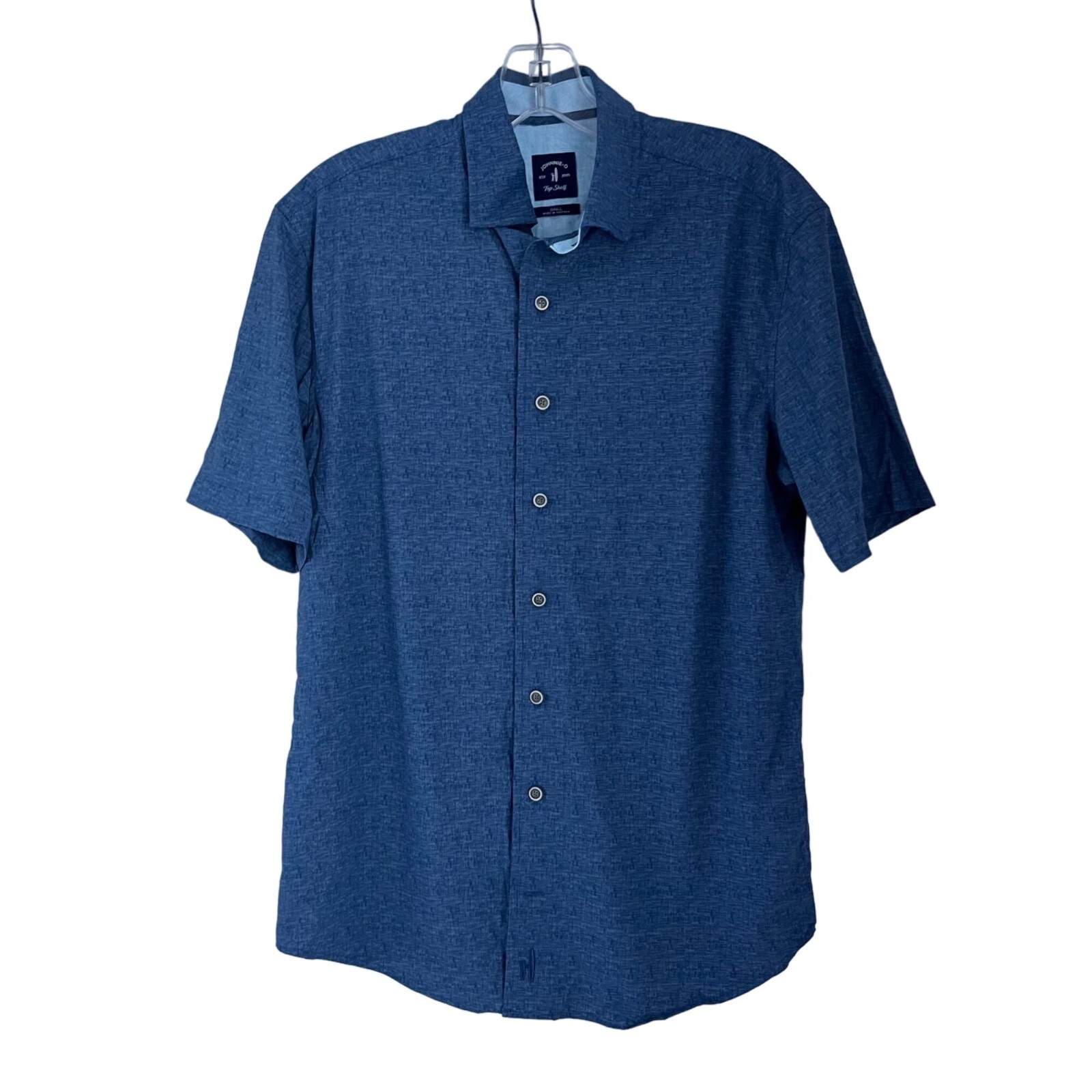 Johnnie-O Marsten Solid Stretch Short Sleeve Butt… - image 1