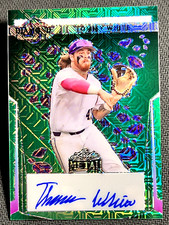 2023 Leaf Metal GREEN REFRACTOR PROSPECT ROOKIE AUTO Tommy White 2/2, ERROR !!