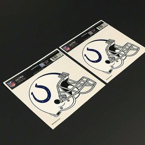 INDIANAPOLIS COLTS NFL Official WINCRAFT HELMET ULTRA DECAL 5” x 6" *Set of Two* - Picture 2 of 5