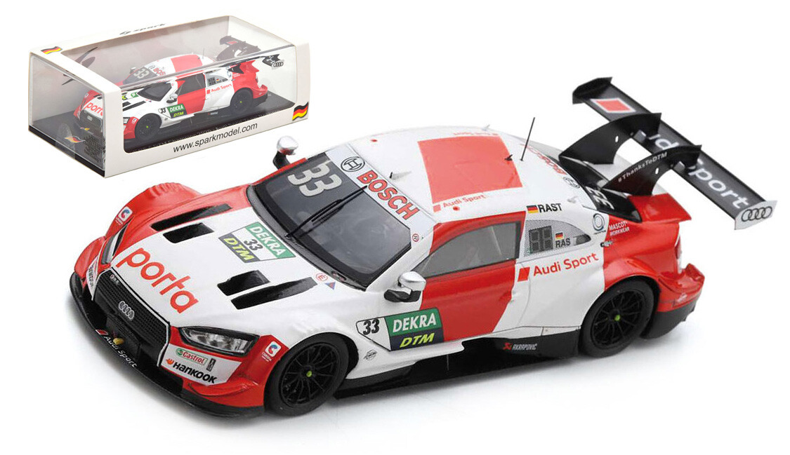 Spark SG652 Audi RS5 'Audi Sport Team' DTM Champion 2020 - Rene Rast 1/43 Scale