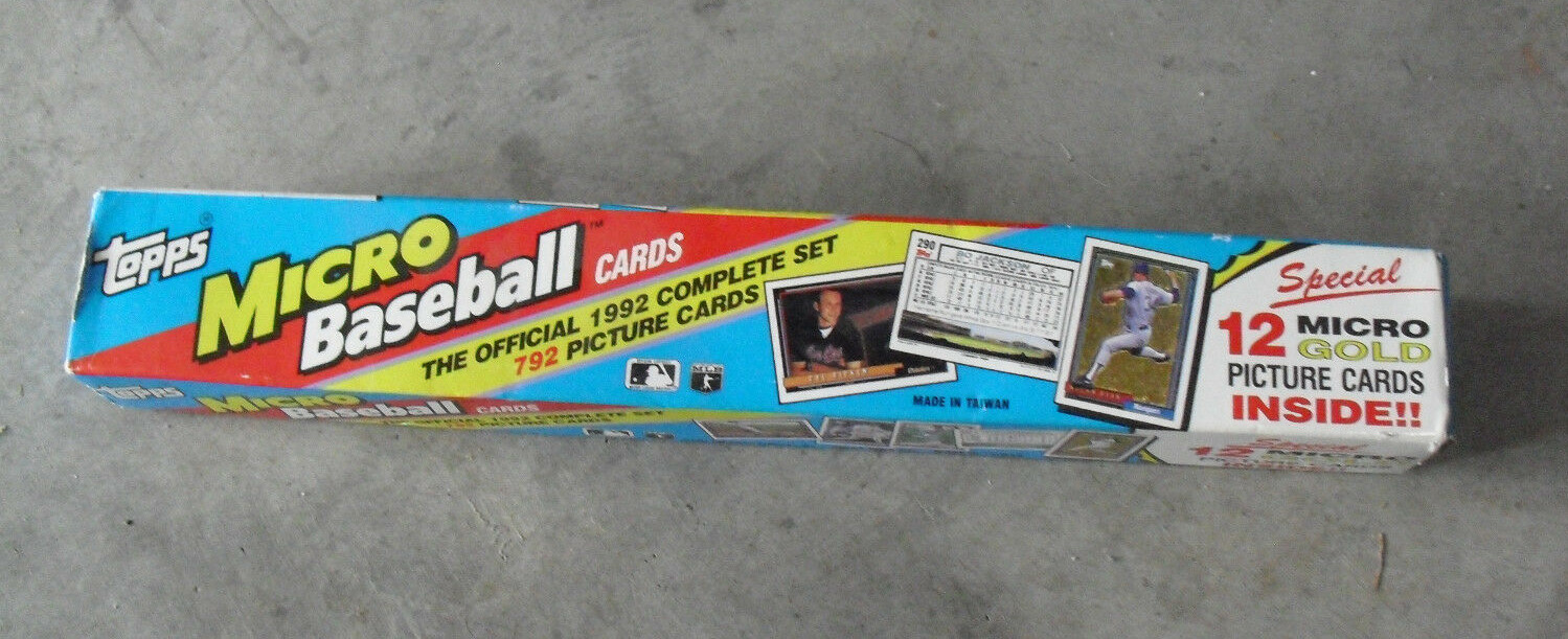 1992 Topps Micro Baseball Card Set in Box | eBay