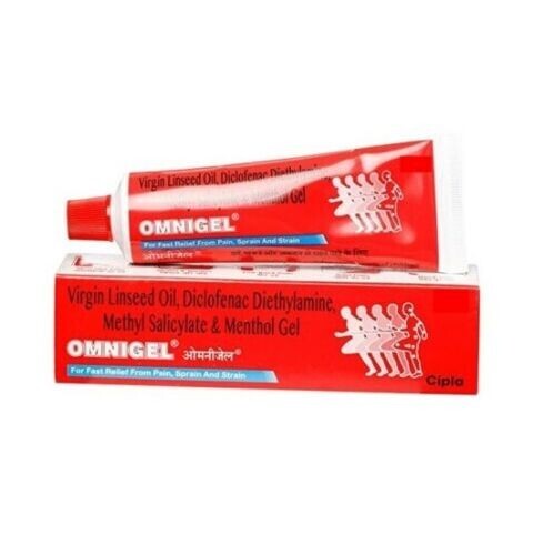Pack Of 3 Cipla Omnigel Tube 3 X 75 gm for Pain Relief | FREE SHIPPING - Picture 1 of 1