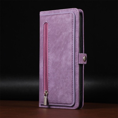 Zipper Wallet Leather Phone Case For iPhone 15 14 13 12 11 Pro Max XR XS 6 7 8 - Picture 65 of 84