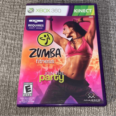 Zumba Fitness Join the Party Microsoft Xbox 360 Kinect Complete in Box Tested