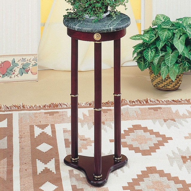 Indoor Plant Stand Wood Telephone Table Marble Top Pedestal Living Indoor Plant Stand Wood Telephone Table Marble Top Pedestal Living Room Patio