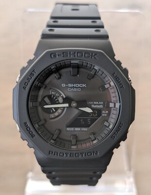 Casio G-SHOCK Black GA-B2100-1A1JF/Bluetooth Solar Analog Digital Watch JP NEW