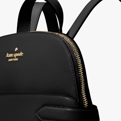 Kate Spade Staci Dome Backpack Black Saffiano Leather Bag Kate Spade Staci Dome Backpack Black Saffiano Leather Bag
