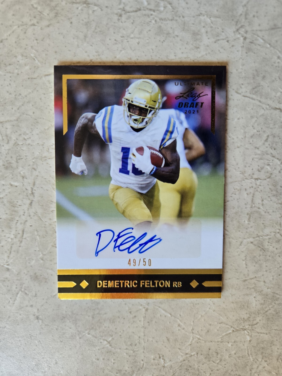 2021 Leaf Ultimate Draft Gold Demetric Felton Auto 49/50 eBay