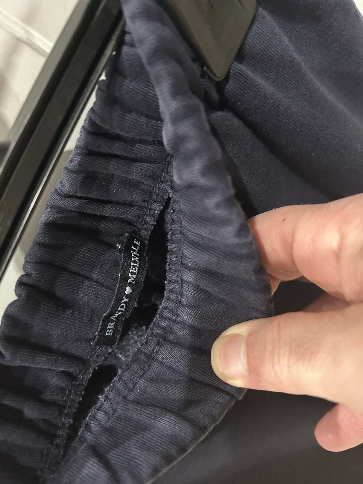 Used Brandy Melville Navy Blue Joggers Sweatpants One Size eBay