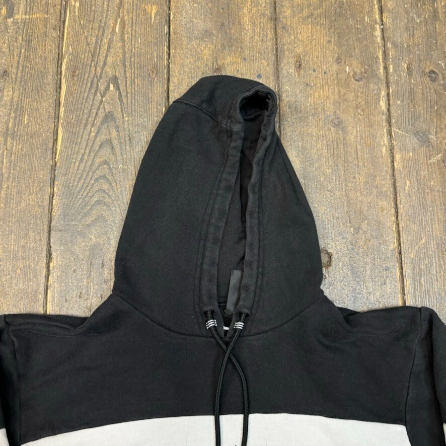 Adidas Hoodie Mens Y2K Spellout Pull Over Sweatshirt, Black, Small image 7